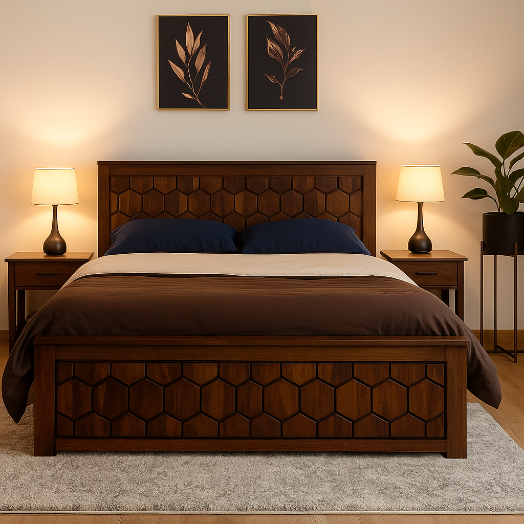 Hexagon 42" Bed King