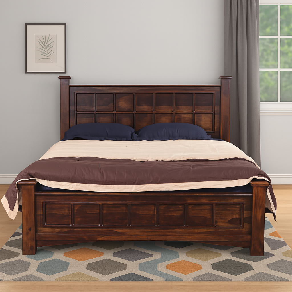 Leon Ultima Bed Queen Stone