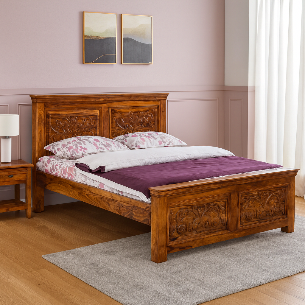 Kanva Carving 42" Bed Queen
