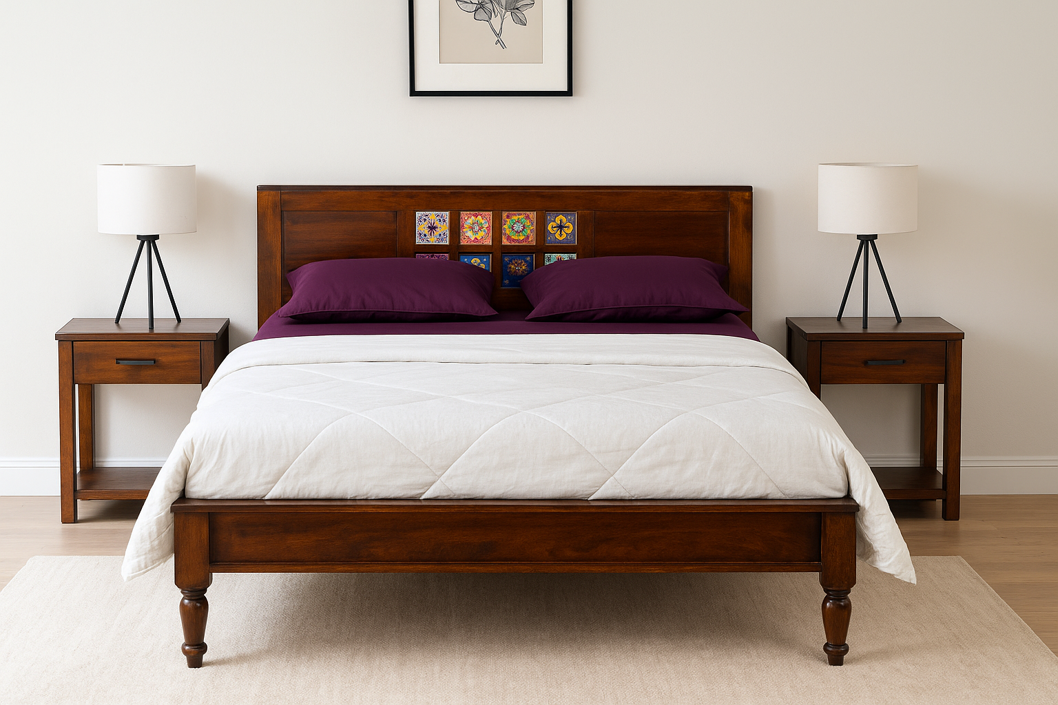 Kosi Tile 36" Bed King
