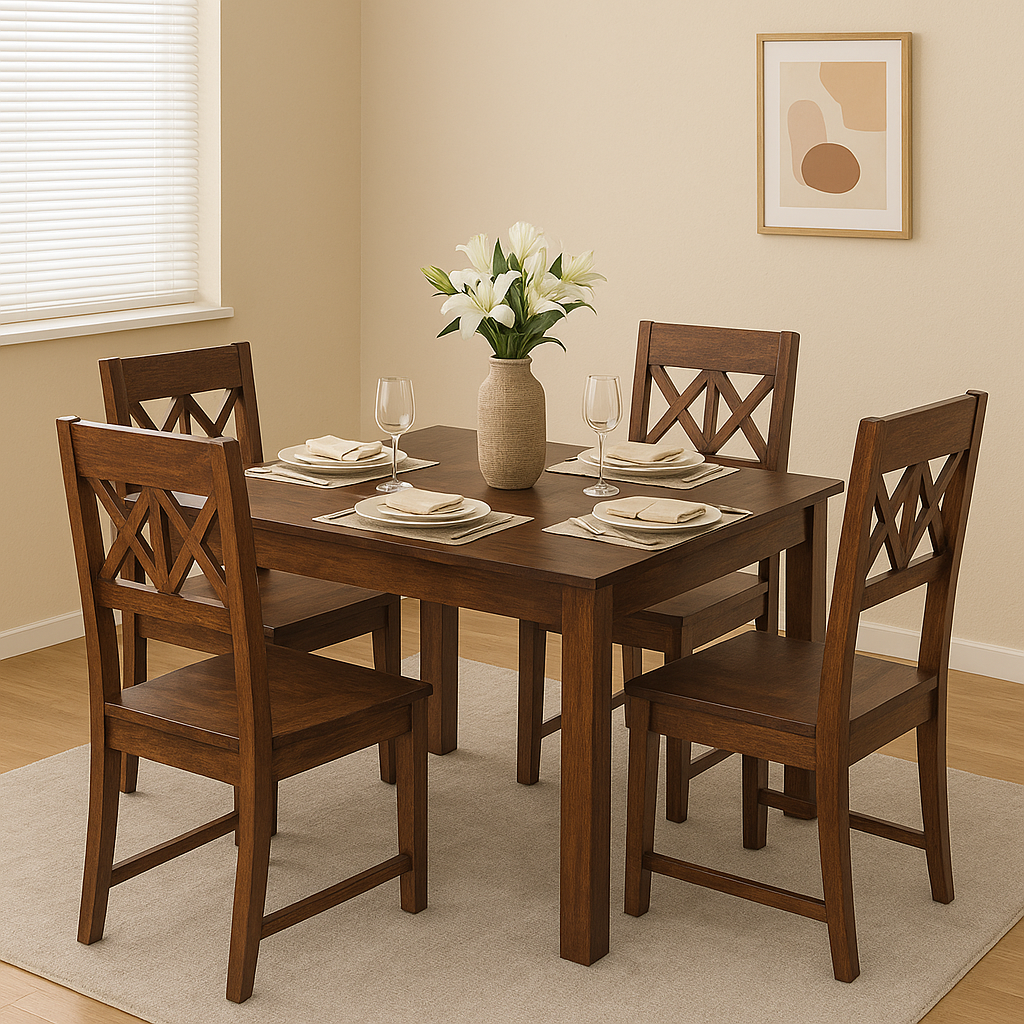 Stirling Table Riverside Chair Dining set 4 Seater