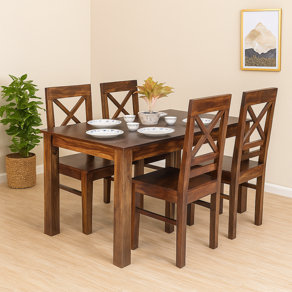 Stirling Table Riverside Chair Dining set 4 Seater
