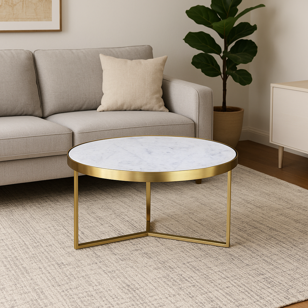 Metal Round Coffee Table