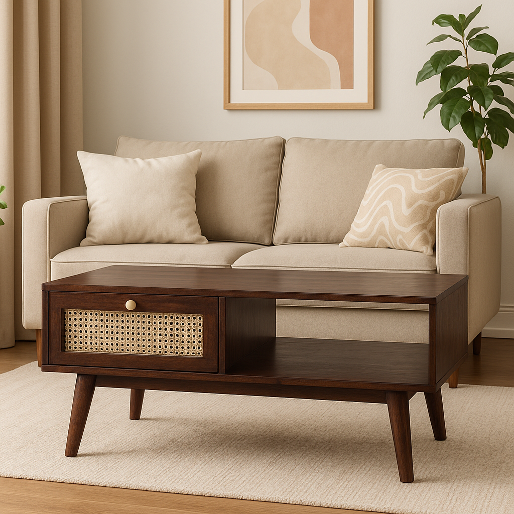Pearl Rattan Coffee Table