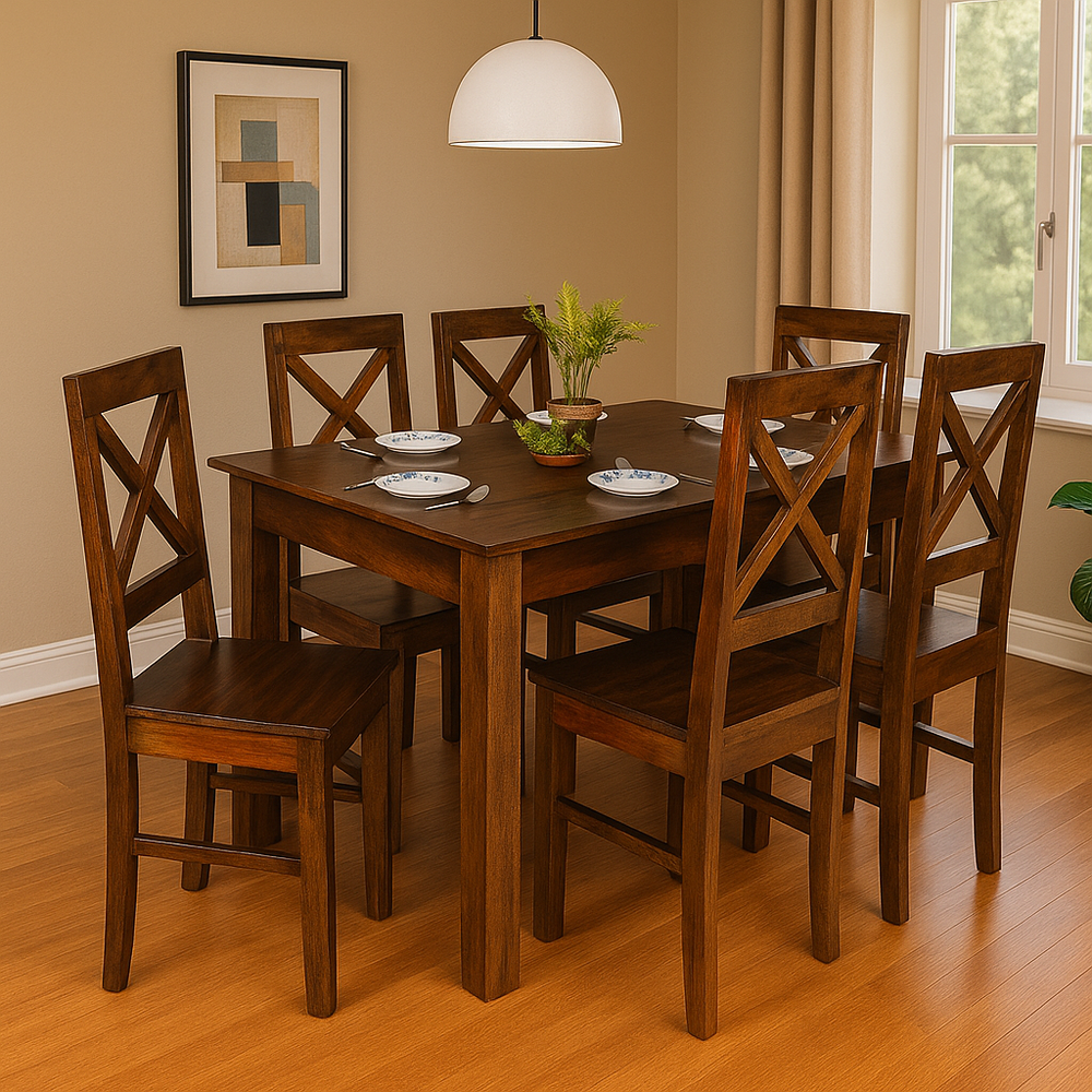 Stirling Table Riverside Chair Dining set 6 Seater