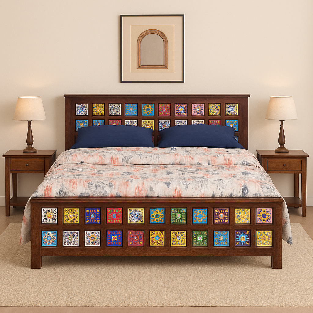 Plain Tile 36" Bed King