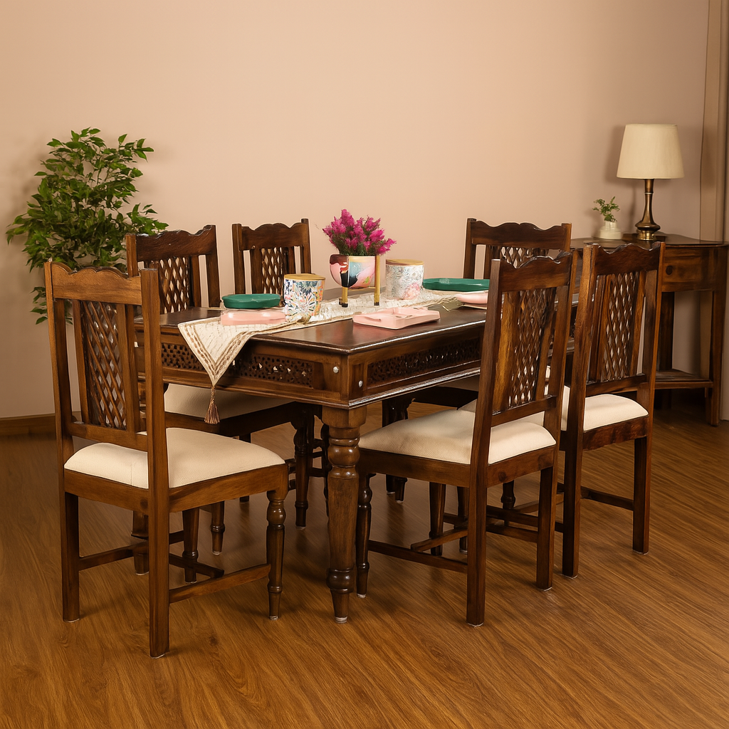 Talisa Jalli Dining set 6 seater