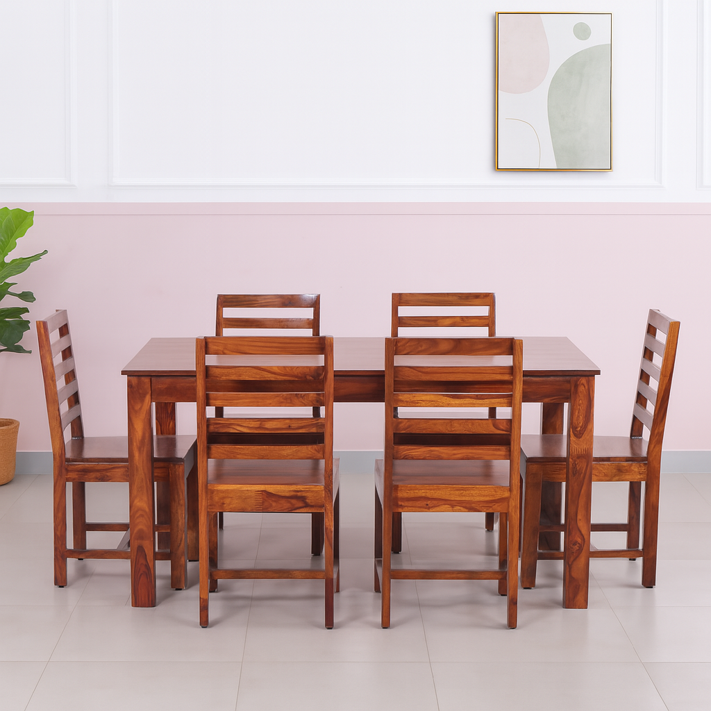 Stirling Table Boston Chair Dining set 6 Seater