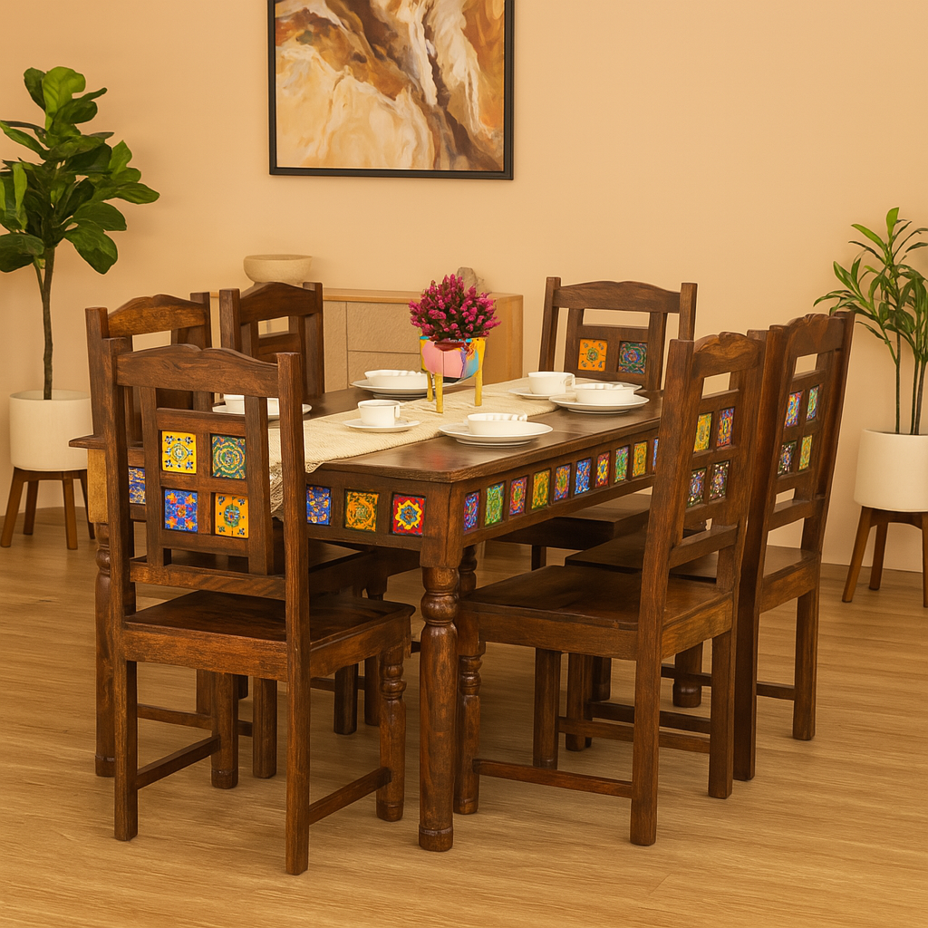 Tile Dining set 6 seater