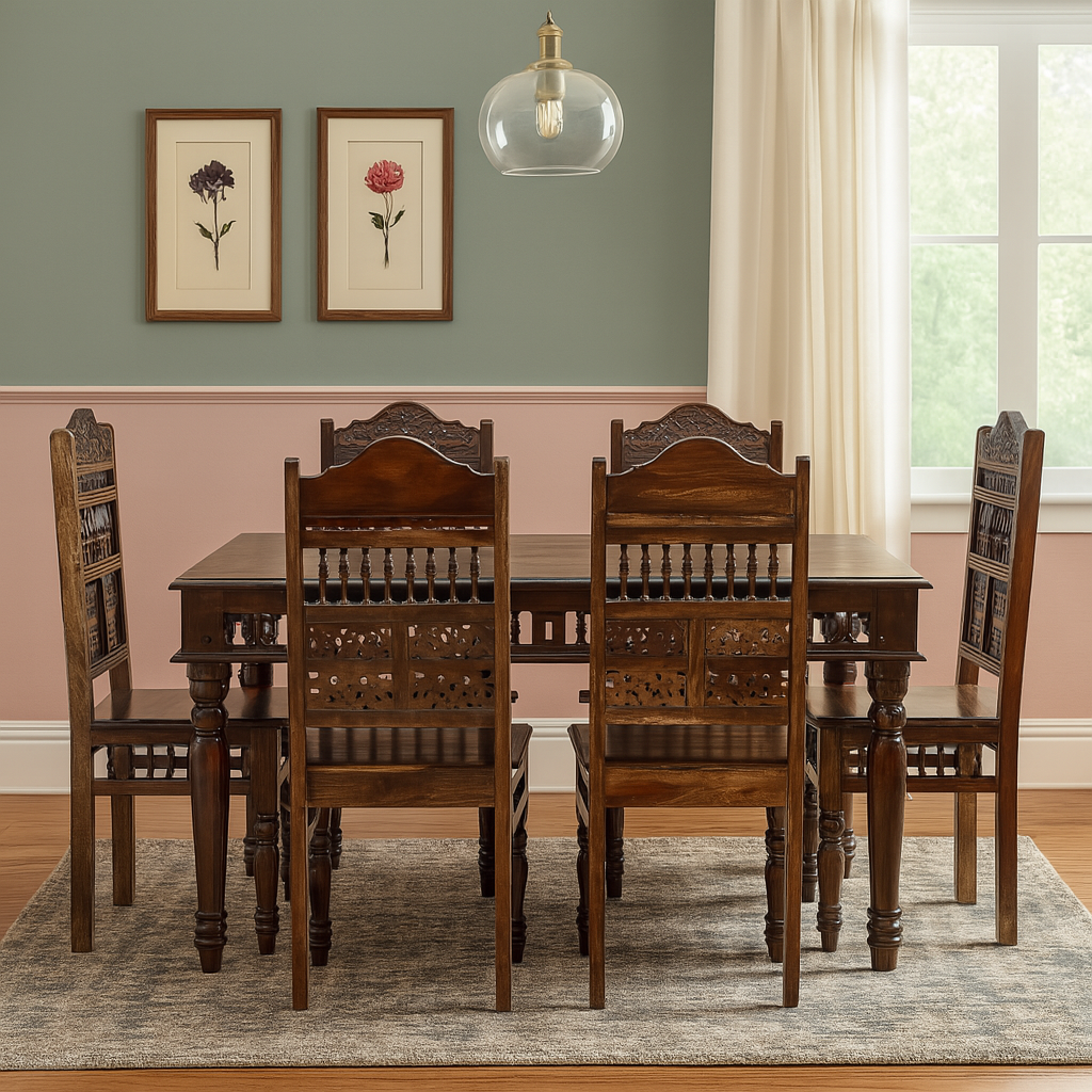 Gilli Peacock Dining set 6 seater