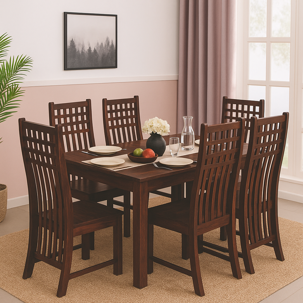 Oval Table Clinton Chair Dining set 6 Seater