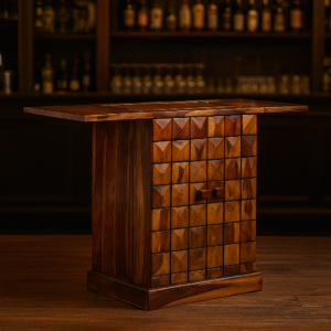 Diamond Wooden Bar Cabinet