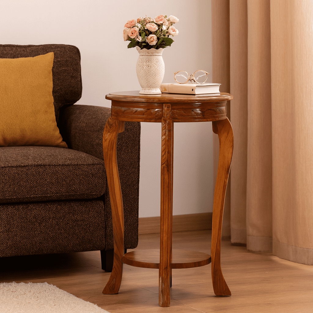 Amy End Table With Shelf