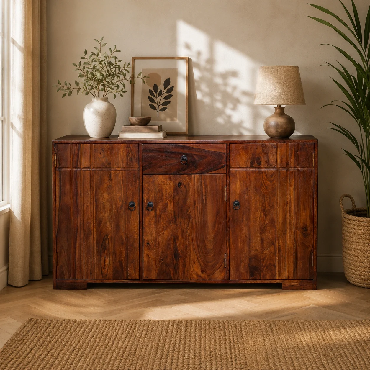 Tick Striped Sideboard