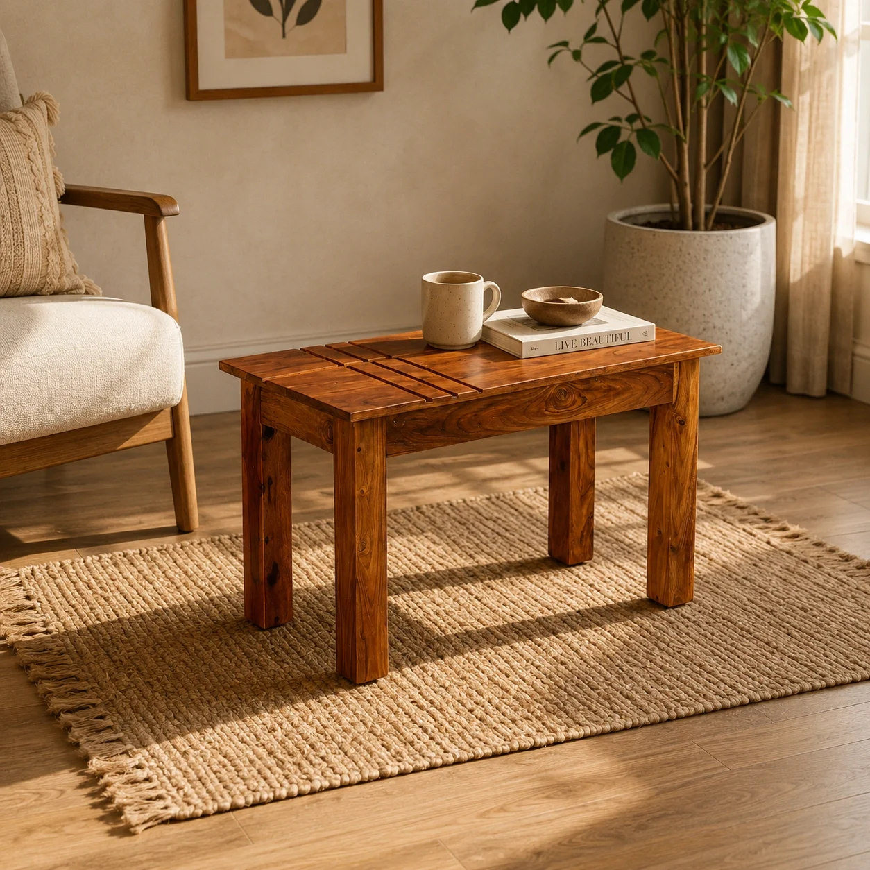 Tick Striped Coffee Table