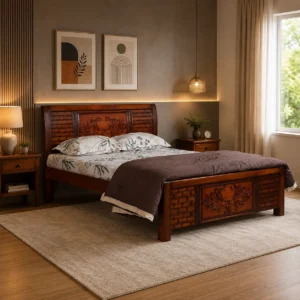 Brick Leaf Bed Queen