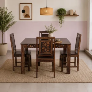 Hexa_002 Dining set 4 seater