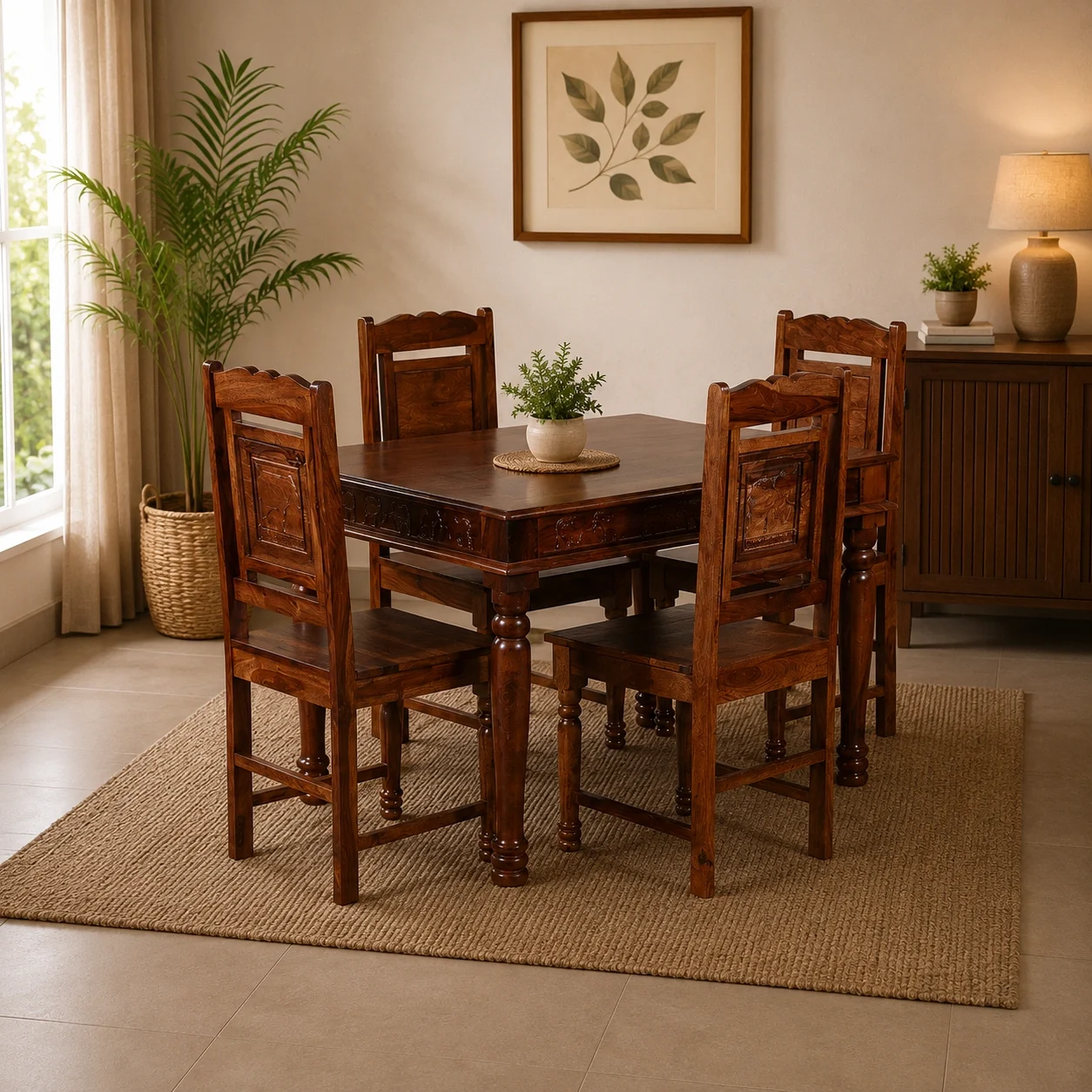 Elephant Dining set 4 seater