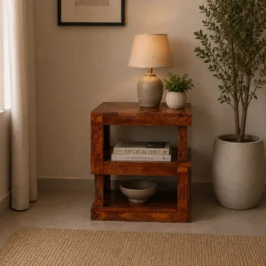 Tick Striped End Table