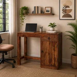 Tick Striped Computer Table