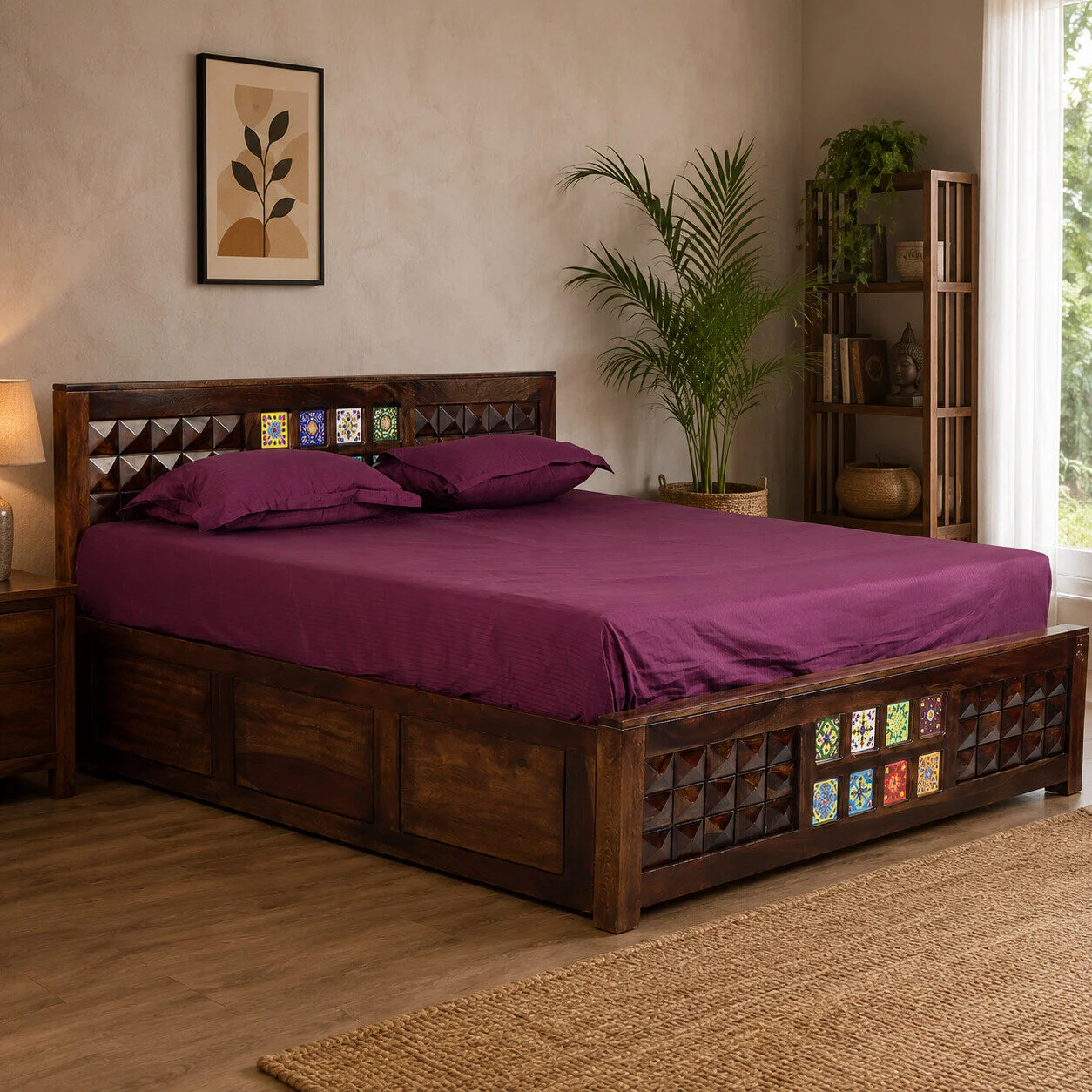 Tile Diamond 42" Bed King Hydraulic